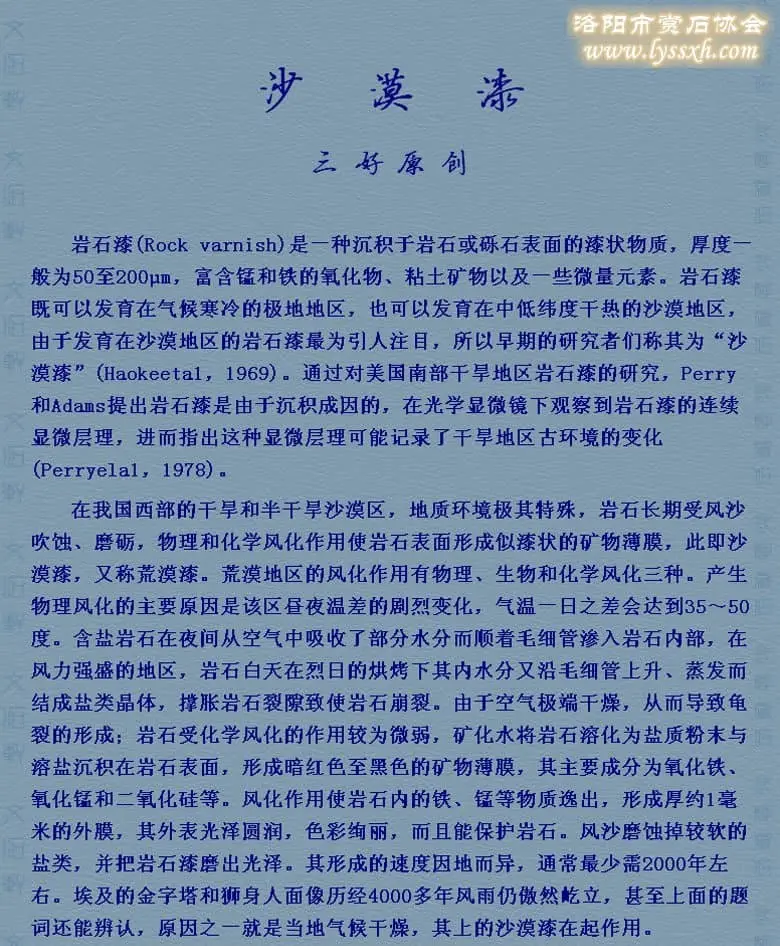 沙漠漆——茫茫戈壁之驕子（圖）