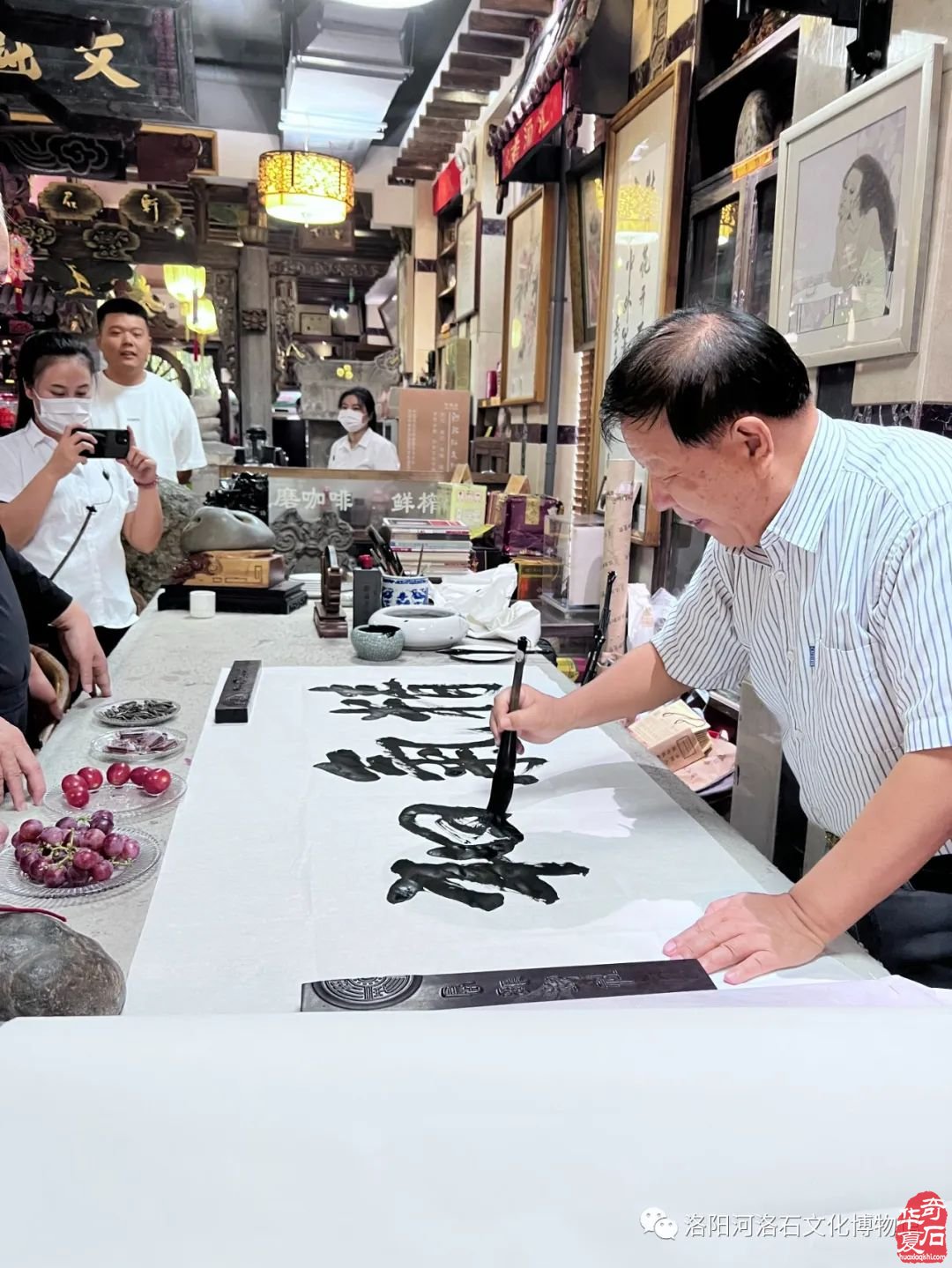 河洛石文化博物館舉行“河南省收藏家協會常務會長單位”揭牌儀式!